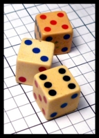 Dice : Dice - 6D Pipped - Michigan Red Eye Variant 1 - Ebay Oct 2014